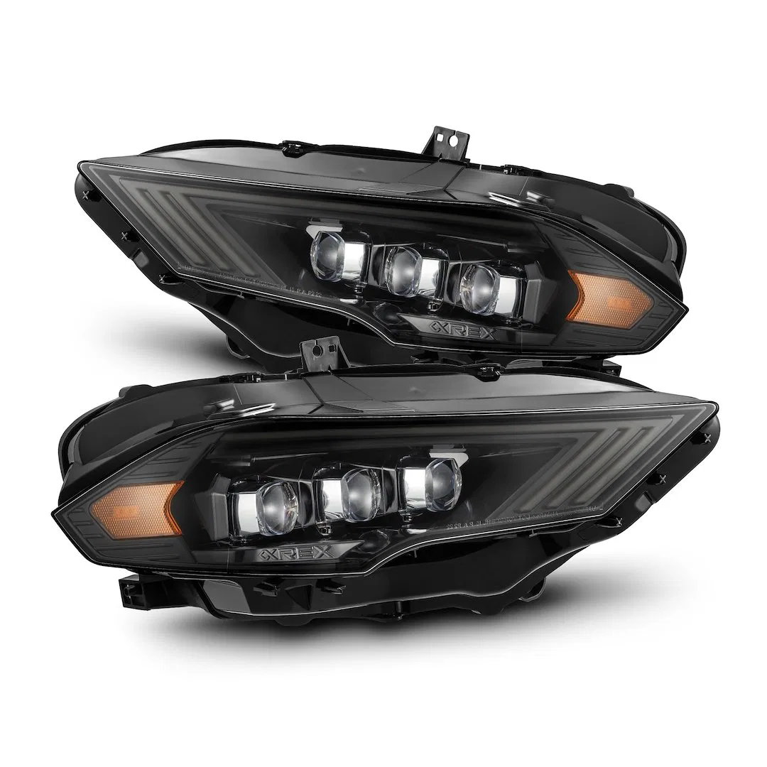 880257 – ALPHAREX USA Headlight Assembly, LED Projector Beam White/ Amber Daytime Running Light And Amber Sequential ...